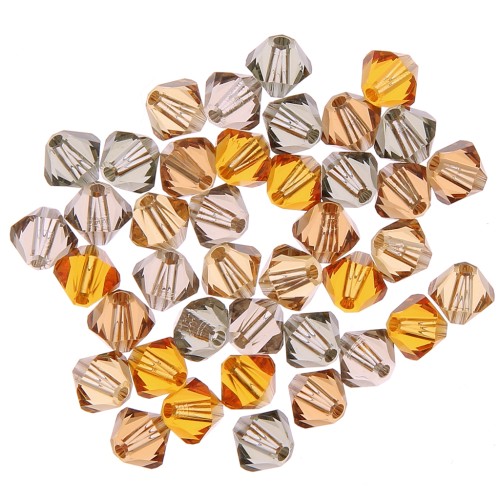 Mix de Toupies en cristal PureCrystal 5328 4 mm Moreno x50