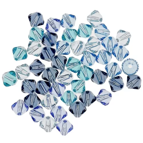 Mix de Toupies en cristal PureCrystal 5328 4 mm Azul x50