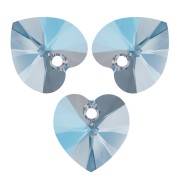 Corazones PureCrystal 6228 10,3x10 mm Aquamarine Shimmer x6|raw }}
