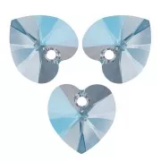 Corazones PureCrystal 6228 10,3x10 mm Aquamarine Shimmer x6
