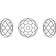 Redonda aplanada PureCrystal 5041/A 18 mm Mosaic Pacific Opal x1