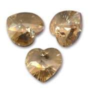 Corazones PureCrystal 6228 Crystal Golden Shadow 10,3x10 mm x6|raw }}