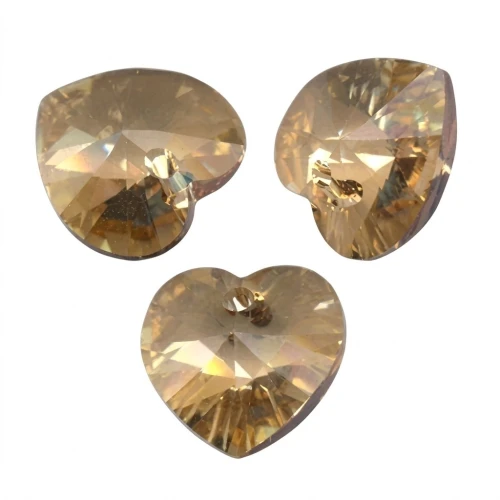 Corazones PureCrystal 6228 Crystal Golden Shadow 10,3x10 mm x6