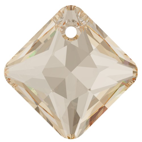 Colgante Princess Cut PureCrystal 6431 9 mm Crystal Golden Shadow x1