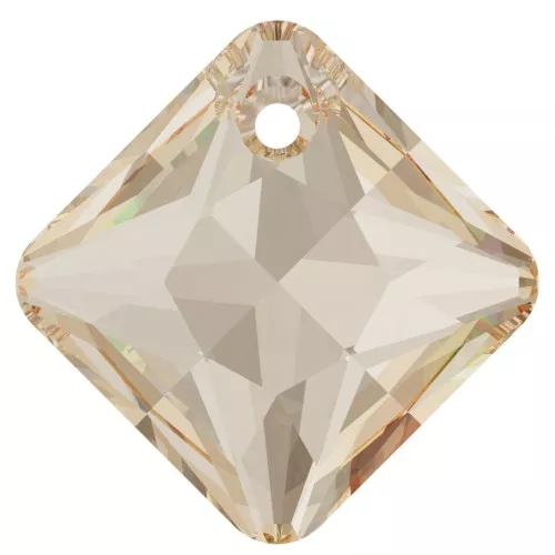 Colgante Princess Cut PureCrystal 6431 9 mm Crystal Golden Shadow x1