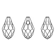 Gotas Briolette PureCrystal 6007 9x5 mm Crystal x6
