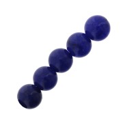 Cuentas redondas 6 mm piedra gema Blue Agate x15|raw }}