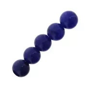 Cuentas redondas 6 mm piedra gema Blue Agate x15