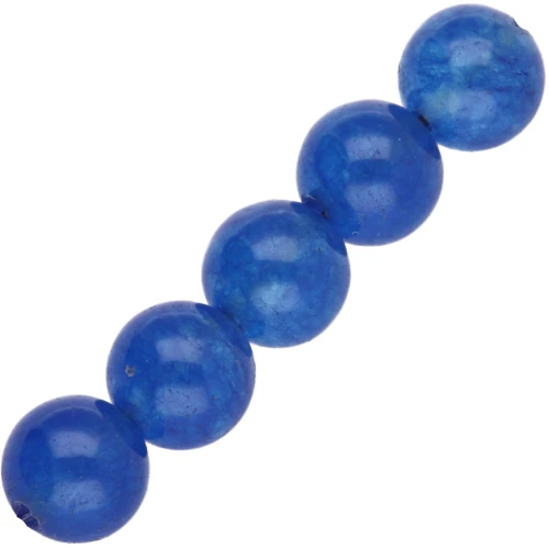 Cuentas redondas 6 mm piedra gema Blue Agate x15