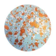 Cabuchón de vidrio par Puca® 25 mm Opaque Aqua Tweedy x1