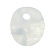 Dije ovalado 12x10 mm de piedra gema - Piedra de luna x1|raw }}