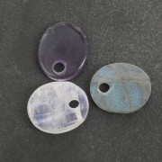 Dije ovalado 10x8 mm de piedra gema - Labradorite x1