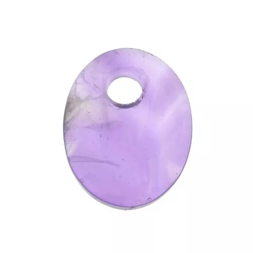 Dije ovalado 10x8 mm de piedra gema - Amatista x1