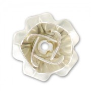 Rosa metal 12 mm Plateada x1
