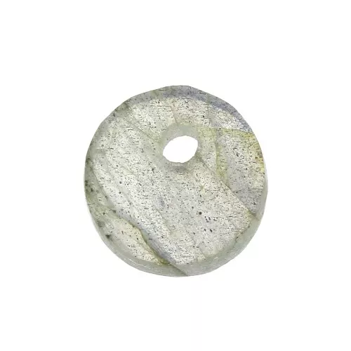 Dije redondo 8 mm de piedra gema - Labradorite x1