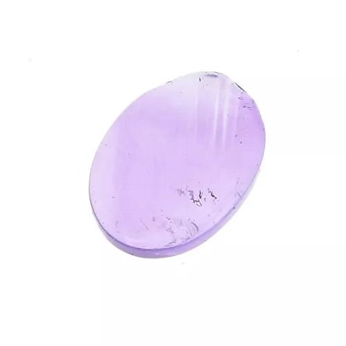 Disco ovalado 8x6 mm de piedra gema - Amatista x1