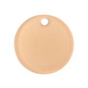 Dije redondo de plexiglás 19 mm estampado madera - Marrón  x1