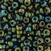 Preciosa Cuentas de rocalla 11/0 2 mm - Iris verde x20gr