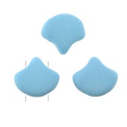 Cuentas de cristal Ginko Duo 2 agujeros 7.5x7.5 mm Bondeli Matt Blue Raspberry x10