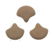 Cuentas de cristal Ginko Duo 2 agujeros 7.5x7.5 mm Bondeli Matt Cappuccino x10g