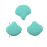 Cuentas de cristal Ginko Duo 2 agujeros 7.5x7.5 mm Bondeli Matt Mint x10g