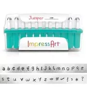 Kit para estampar ImpressArt - 3mm  Alfabeto minúsculo JUNIPER x1