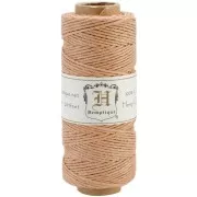 Bobina de 62 metros de hilo de cáñamo Hemp Cord 1.1 mm Cappuccino