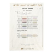 Carta de colores Miyuki Delica 11/0 - Sample Card (n°1012) - Duracoat Opaque Dyed|raw }}