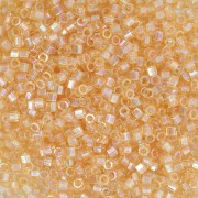 Miyuki Delica 11/0 Hex Cut  DBC0100 - Transparent Light Topaz AB Cut x8g