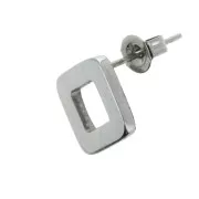 Ganchos de pendientes  calado 12.5 mm de Acero inox x 2