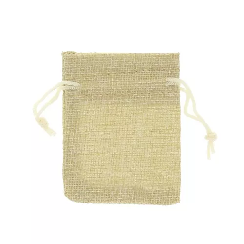 Bolsa de tela para la presentación de tus regalos 70x85 mm Beige x1