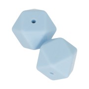 Cuentas hexagonalas de silicono 17 mm para portachupete - Azul Layette x2|raw }}