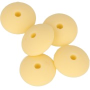 Cuentas redondas de silicono 12 mm para portachupete - Amarillo x5|raw }}