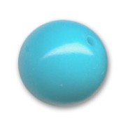 Redonda unicolor 14 mm Dark Turquesa x1