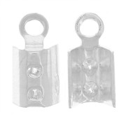 Terminal redondo - De Fabricación Europea - 3 mm de Plata 925 x10