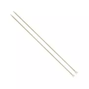 Agujas a tejer DMC - de aluminio Dorado rosa 4 mm x2