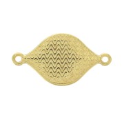 Entrepieza rombo azulejos avec résine époxy 27x15 mm - Dorado con oro fino - Gris - Negro x1