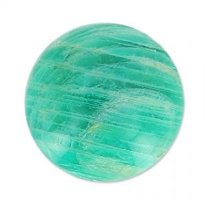 Cabuchón redondo 8 mm Amazonite con rayas x1