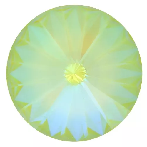 Cabuchón PureCrystal 1122 Rivoli 14 mm Crystal AB Ultra Lime