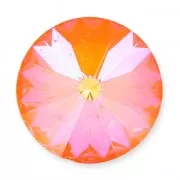 Cabuchón PureCrystal 1122 Rivoli 14 mm Crystal AB Ultra Orange
