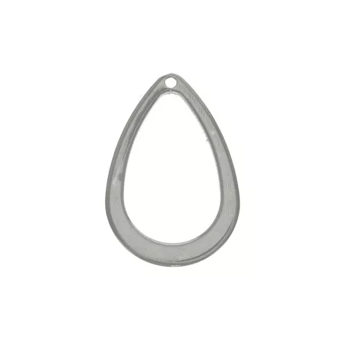 Dije gota calado 17x11 mm de Acero Inox x1