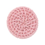 Disque en rátan 42 mm - Rosa claro efecto nacarado x1|raw }}
