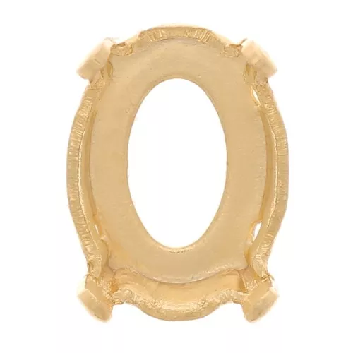 Engaste garras PureCrystal 4120 ovalado 8x6 mm - Dorado x 1