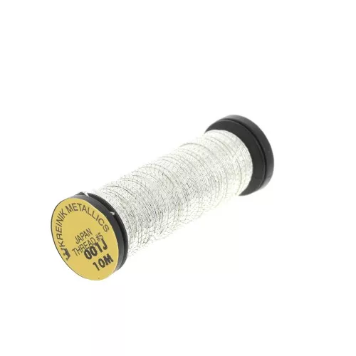 Hilo metalizado Kreinik Japonés para el bordado de oro - 5 - Silver (001J) x10m