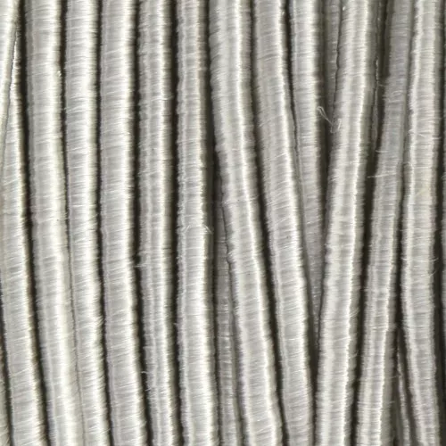 Bobina de hilo Samantha de fabricación italiana 0,9 mm Gris clair x30m