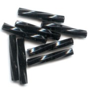 Bugles Twist Miyuki 12 mm TW2012-0401 -  Black x10g