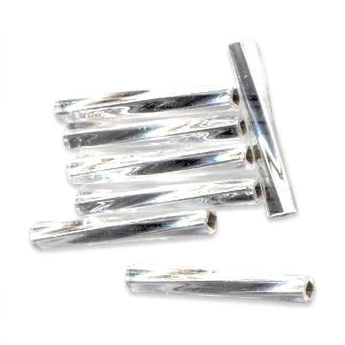 Bugles Twist Miyuki 12 mm TW2012-0001 - Crystal Silver Lined x10g