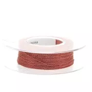 Bobina de hilo Sorrento de fabricación italiana 0,6 mm Terracotta x50m