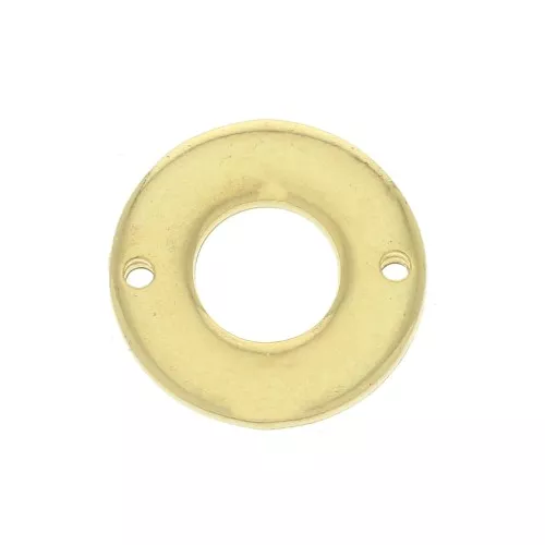 Entrepieza redonda calado 2 agujeros 18 mm de zamac - Dorado con oro fino x1
