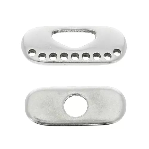 Cierre para pulsera y collar multifilas 21x9 mm de zamac - Plateado envejecido